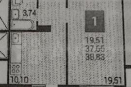 1-к. квартира, 38,8 м², 10/16 эт