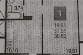 1-к. квартира, 38,8 м², 10/16 эт